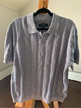 Liverpool Lavender and Light Blue Textured Polo